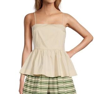 NWT Antonio Melani
x The Style Bungalow Paloma Peplum Square Neck Blouse